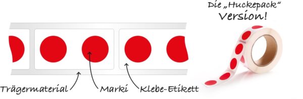 Marki® 2 – Ø 25 mm – Kreis – Huckepack – deutsch / englischer Unterdruck – Bild 3